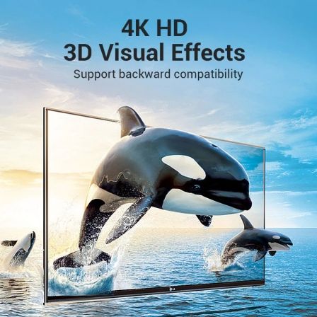 Vention Adaptador HDMI 4K AIMB0 Macho a Hembra Negro Vention Adaptador HDMI 4K AIMB0 Macho a Hembra Negro